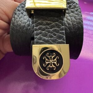 Rustic Cuff Black Leather